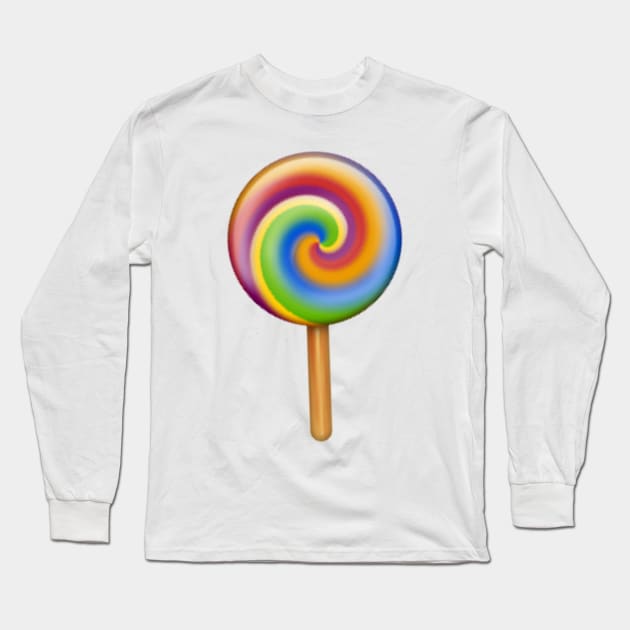 Lollypop Emoji Long Sleeve T-Shirt by hcohen2000